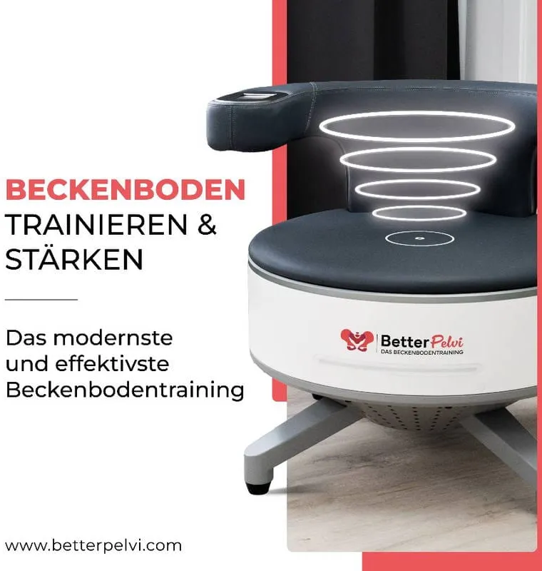 BetterPelvi-Stuhl für bekleidetes Beckenbodentraining
